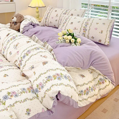 The Southern Atelier – Whimsical Cotton Bedding Set for Elegant Comfort with Timeless Charm - The Southern AtelierSKU_1769008035542_518