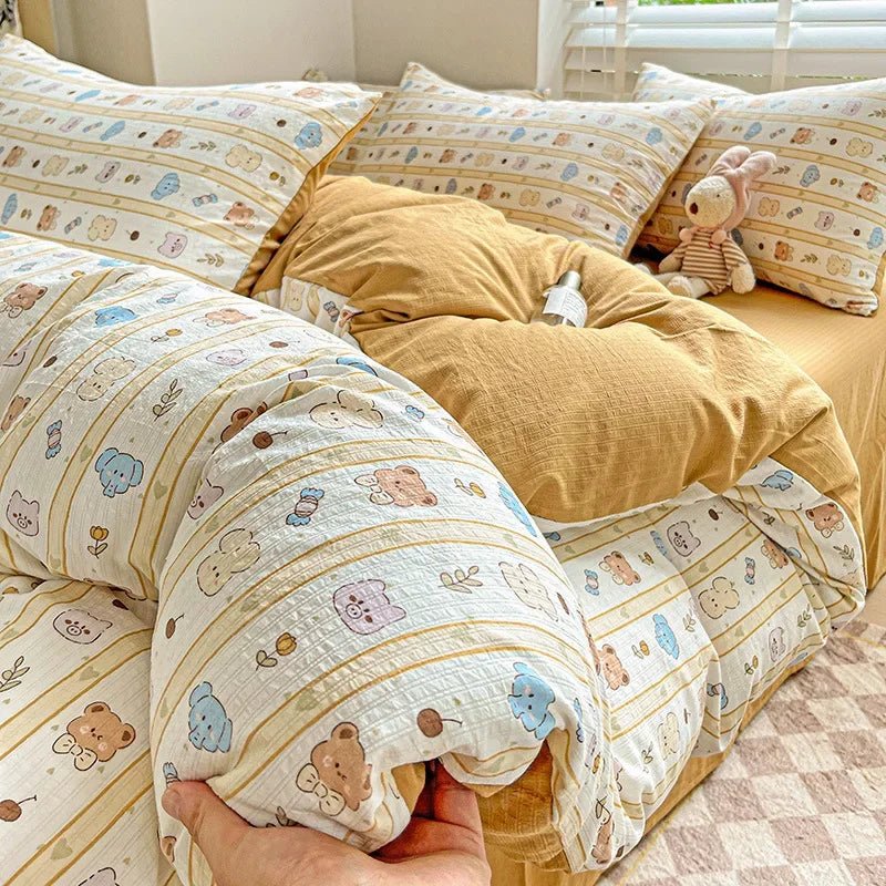 The Southern Atelier – Whimsical Cotton Bedding Set for Elegant Comfort with Timeless Charm - The Southern AtelierSKU_1769008035542_57