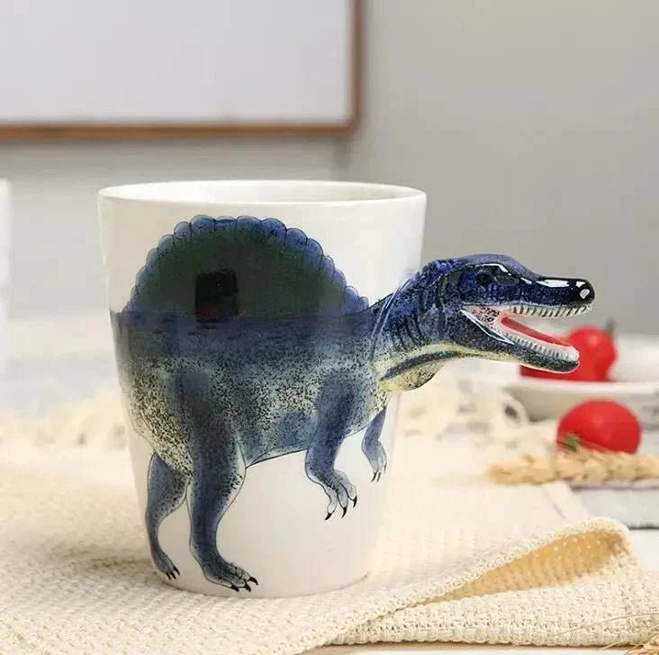 The Southern Atelier – Whimsical Hand-Painted Mug in 3D Dinosaur Design for a Cheerful Morning Vibe - The Southern AtelierSKU_1775450139103_101