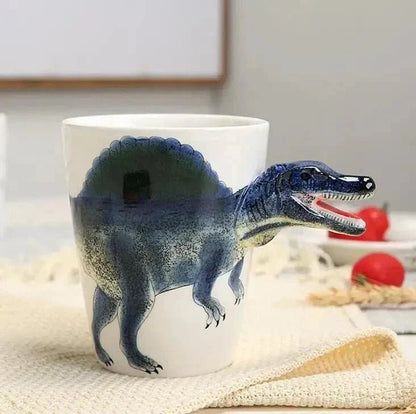 The Southern Atelier – Whimsical Hand-Painted Mug in 3D Dinosaur Design for a Cheerful Morning Vibe - The Southern AtelierSKU_1775450139103_101
