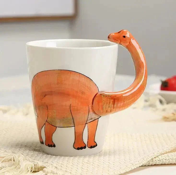 The Southern Atelier – Whimsical Hand-Painted Mug in 3D Dinosaur Design for a Cheerful Morning Vibe - The Southern AtelierSKU_1775450139103_374