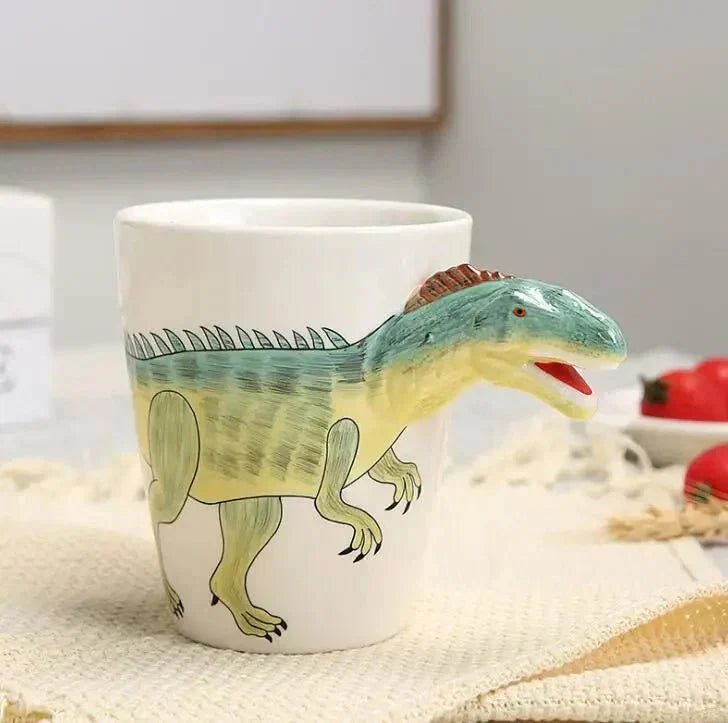 The Southern Atelier – Whimsical Hand-Painted Mug in 3D Dinosaur Design for a Cheerful Morning Vibe - The Southern AtelierSKU_1775450139103_92