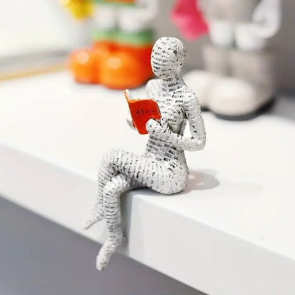 The Southern Atelier – Woman Reading Shelf Decor - The Southern AtelierSKU_1755202303683_182