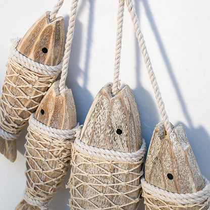 The Southern Atelier – Wooden Fish Figurines with Rustic Rope Details for Timeless Spaces - The Southern AtelierSKU_1775908980363_954