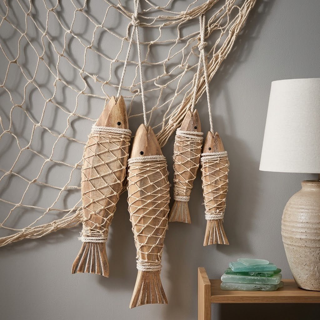 The Southern Atelier – Wooden Fish Figurines with Rustic Rope Details for Timeless Spaces - The Southern AtelierSKU_1775908980363_954