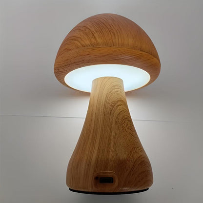 The Southern Atelier – Wooden Mushroom Lamp - The Southern AtelierSKU_1755202203340_872