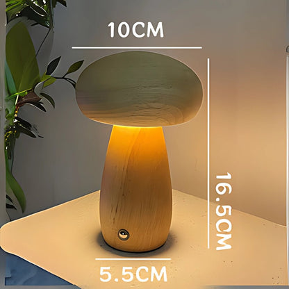 The Southern Atelier – Wooden Mushroom Lamp - The Southern AtelierSKU_1755202203340_872