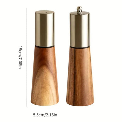 The Southern Atelier – Wooden Salt Cellar & Pepper Mill - The Southern AtelierSKU_1762349684027_406