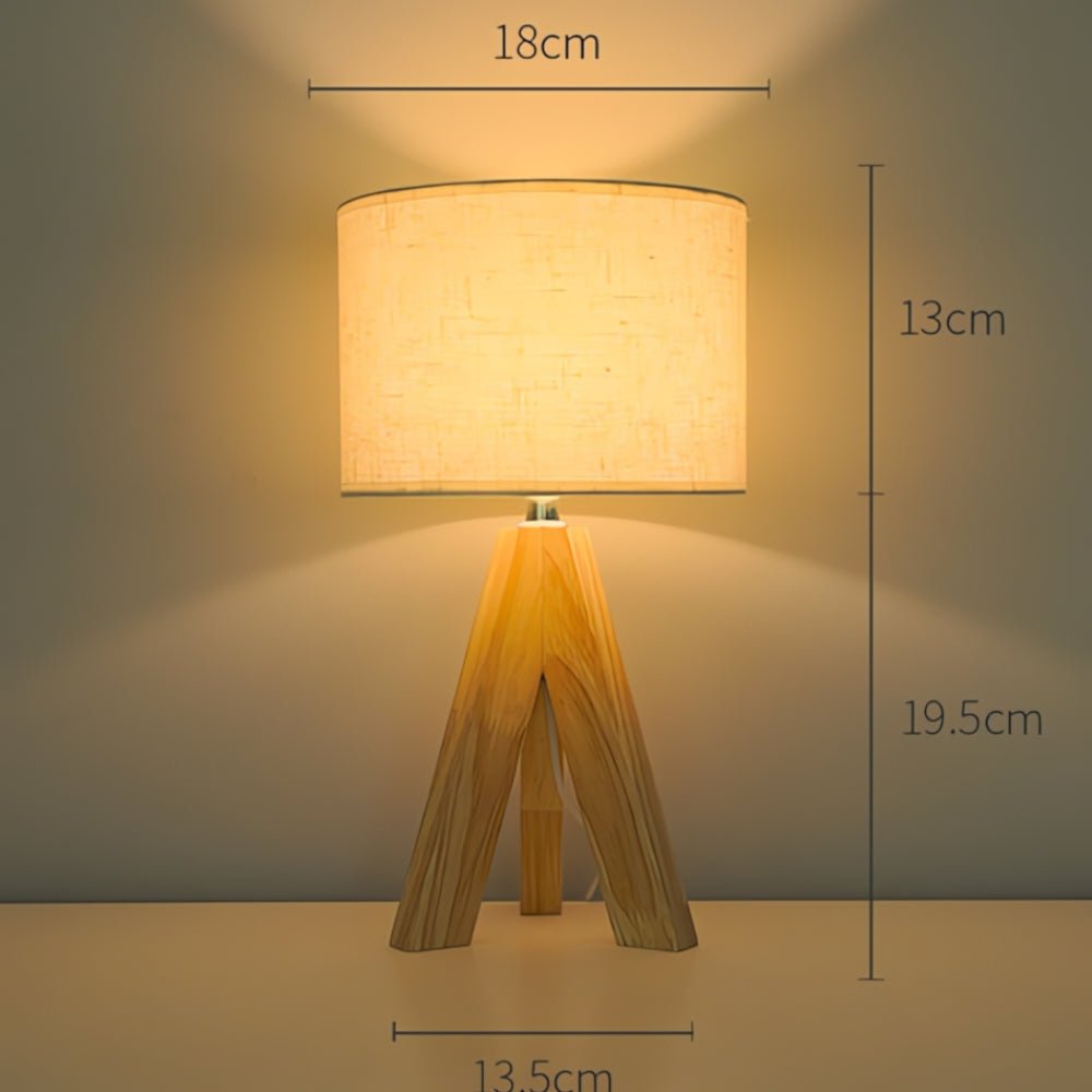 The Southern Atelier – Wooden Tripod USB Lamp - The Southern AtelierSKU_1755202180203_140