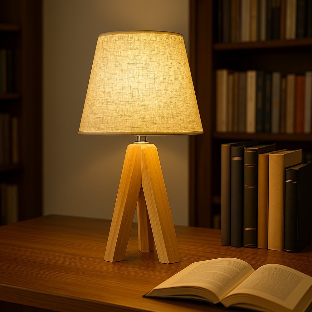 The Southern Atelier – Wooden Tripod USB Lamp - The Southern AtelierSKU_1755202180203_140