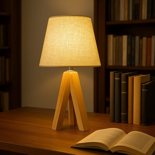 The Southern Atelier – Wooden Tripod USB Lamp - The Southern AtelierSKU_1755202180203_140