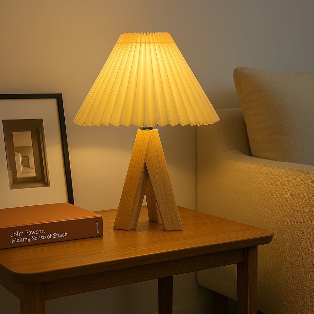 The Southern Atelier – Wooden Tripod USB Lamp - The Southern AtelierSKU_1755202180203_805
