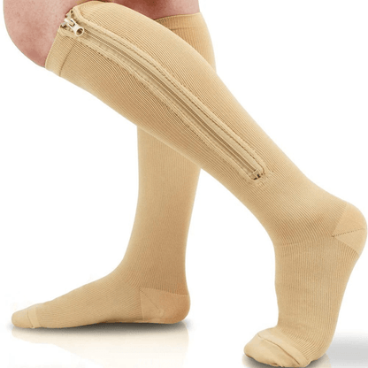 The Southern Atelier - Zippered Compression Socks for Easy On and Off with All-Day Circulation Support - The Southern AtelierSKU_1786566025260_235
