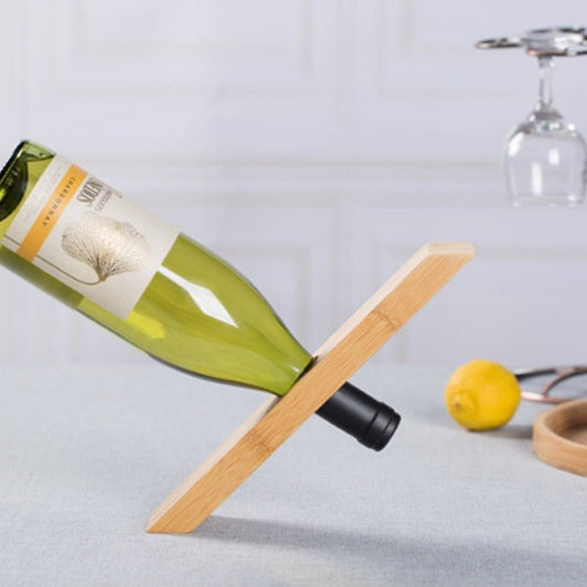 Vela Wine Bottle Holder in Sustainable Bamboo with Gravity-Defying Balance - The Southern AtelierSKU_1791063061752_650