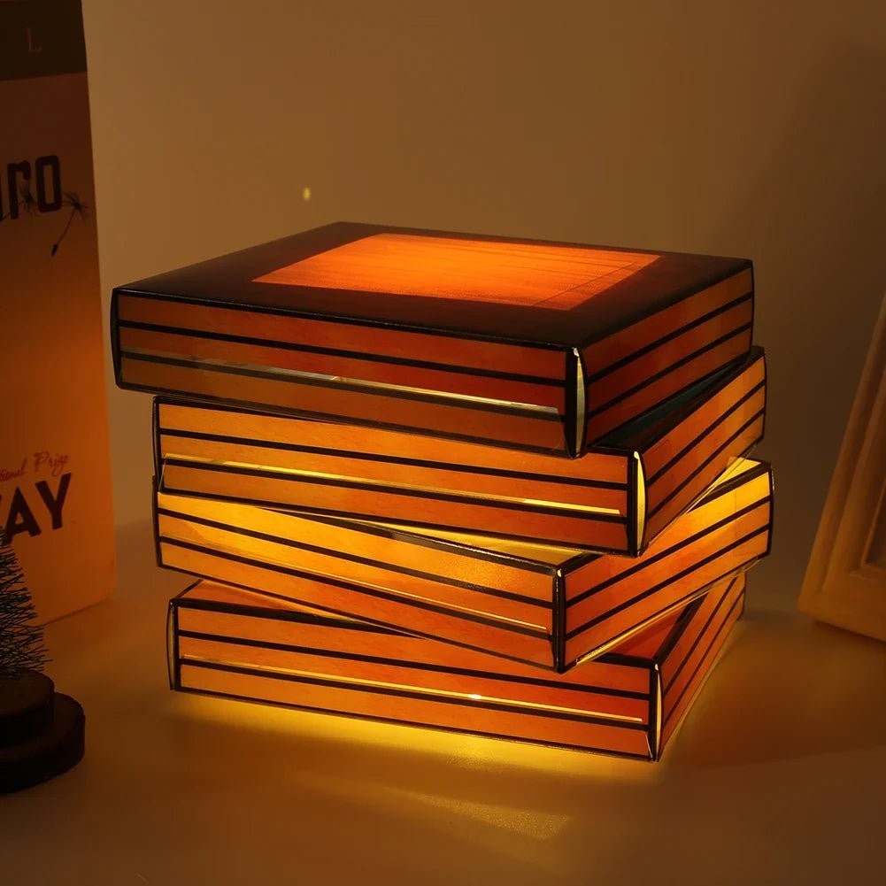 Vesper Stained-Glass-Style Night Light for Warm Bedside Lighting, Powered by 3 AA Batteries - The Southern AtelierSKU_1791063794551_239