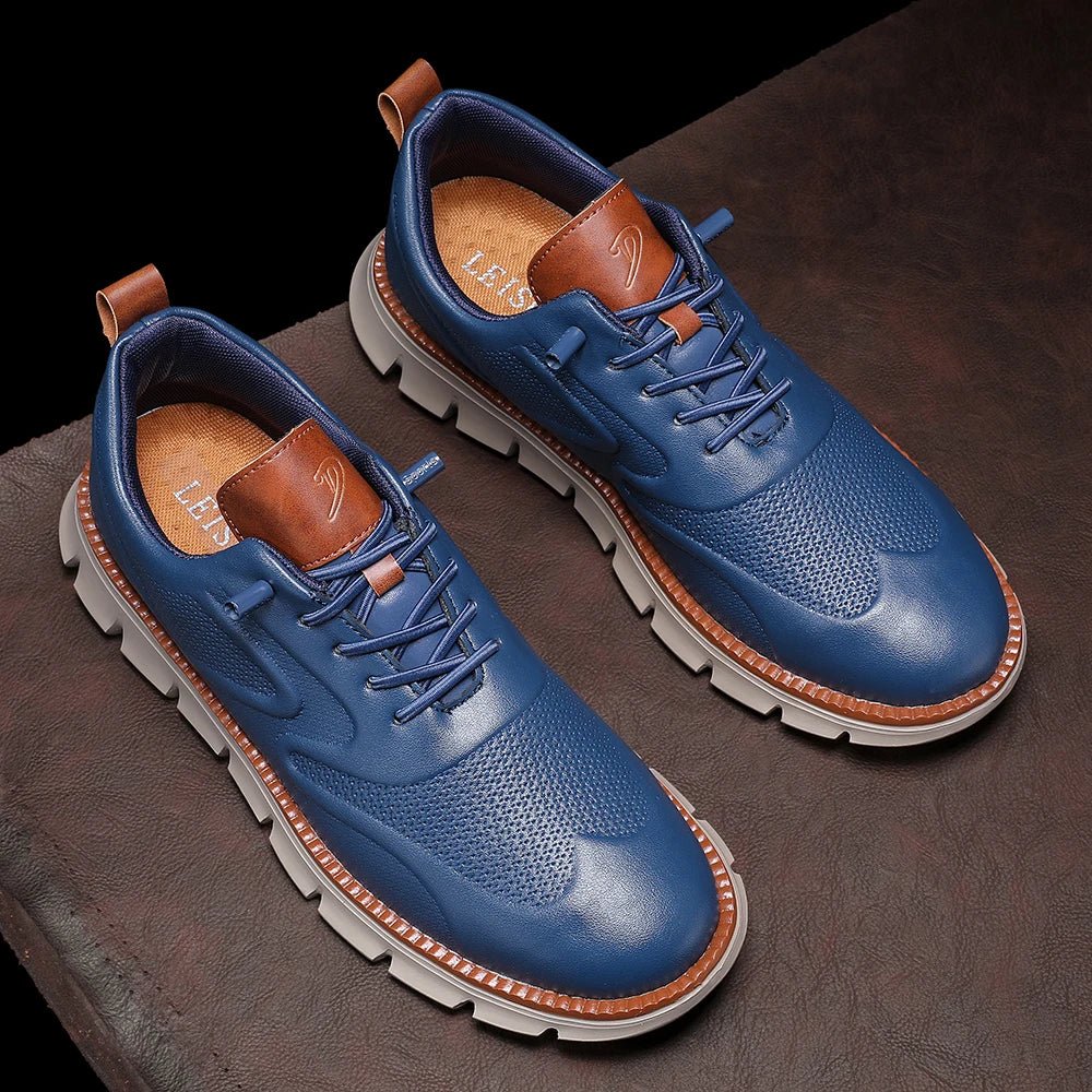 Whitman Leather Sneakers with Cushioned Insole and No-Tie Lacing for Everyday Comfort - The Southern AtelierSKU_1791064534751_151