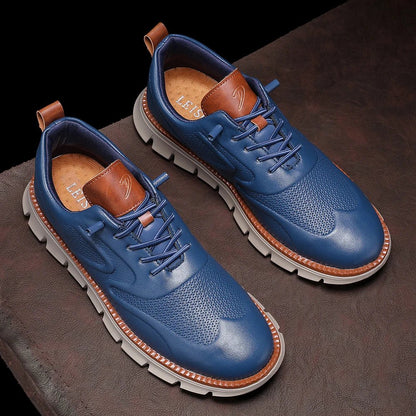 Whitman Leather Sneakers with Cushioned Insole and No-Tie Lacing for Everyday Comfort - The Southern AtelierSKU_1791064534751_151