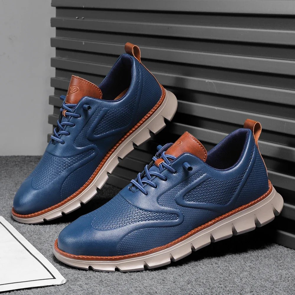 Whitman Leather Sneakers with Cushioned Insole and No-Tie Lacing for Everyday Comfort - The Southern AtelierSKU_1791064534751_151