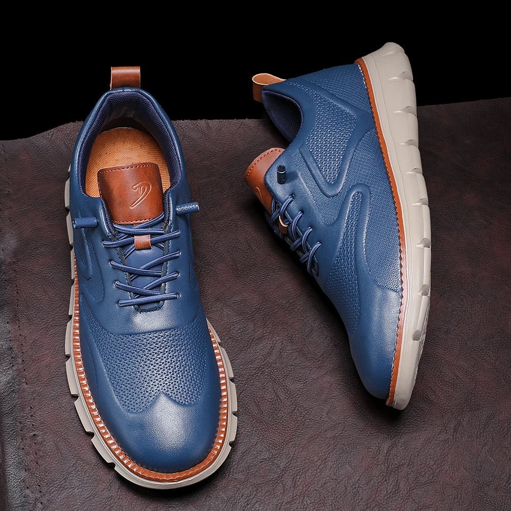 Whitman Leather Sneakers with Cushioned Insole and No-Tie Lacing for Everyday Comfort - The Southern AtelierSKU_1791064534751_151
