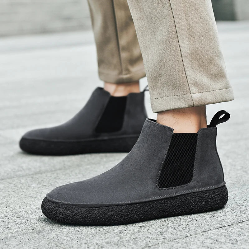 Winslow Suede Chelsea Boots with Supportive Cushioned Insole for All-Day Comfort - The Southern AtelierSKU_1791063517581_412