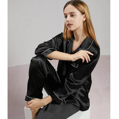 Women’s Pyjama in 100% Silk for Breathable, Temperature-Regulating Sleep - The Southern AtelierSKU_1786565855006_223