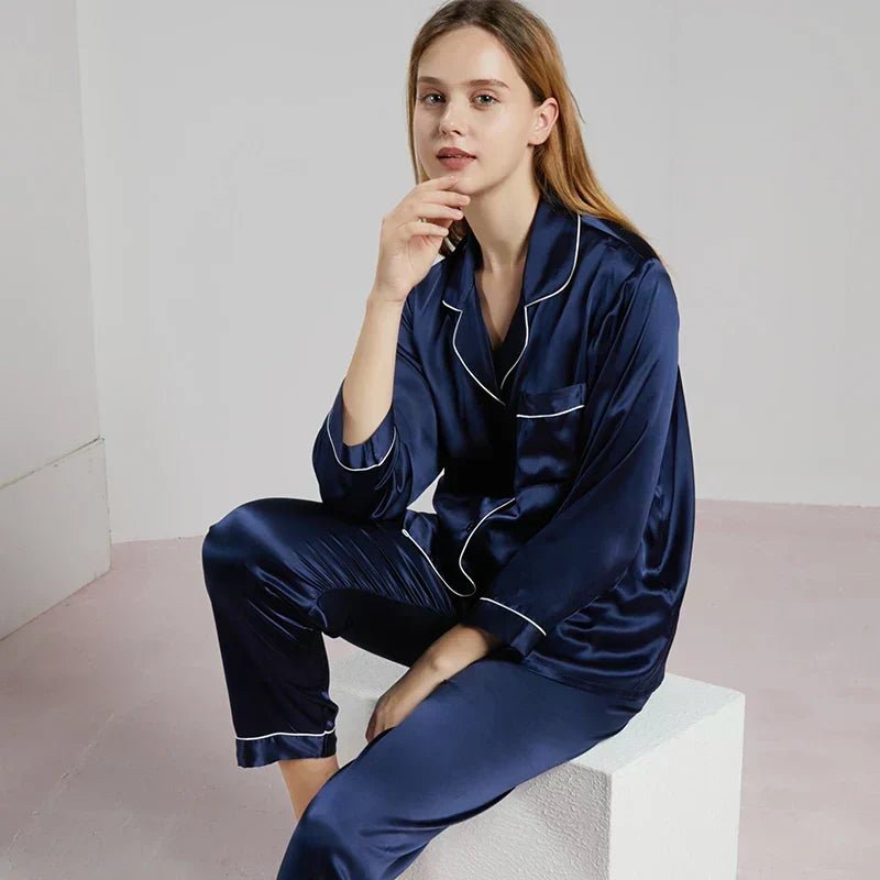 Women’s Pyjama in 100% Silk for Breathable, Temperature-Regulating Sleep - The Southern AtelierSKU_1786565855006_284
