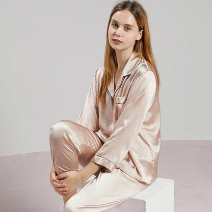 Women’s Pyjama in 100% Silk for Breathable, Temperature-Regulating Sleep - The Southern AtelierSKU_1786565855006_3