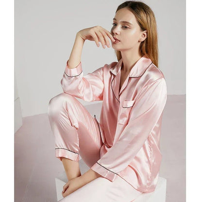 Women’s Pyjama in 100% Silk for Breathable, Temperature-Regulating Sleep - The Southern AtelierSKU_1786565855006_525