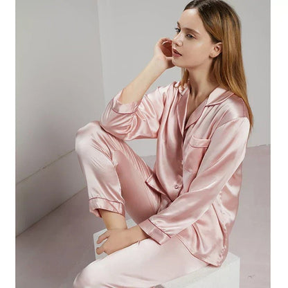 Women’s Pyjama in 100% Silk for Breathable, Temperature-Regulating Sleep - The Southern AtelierSKU_1786565855006_525